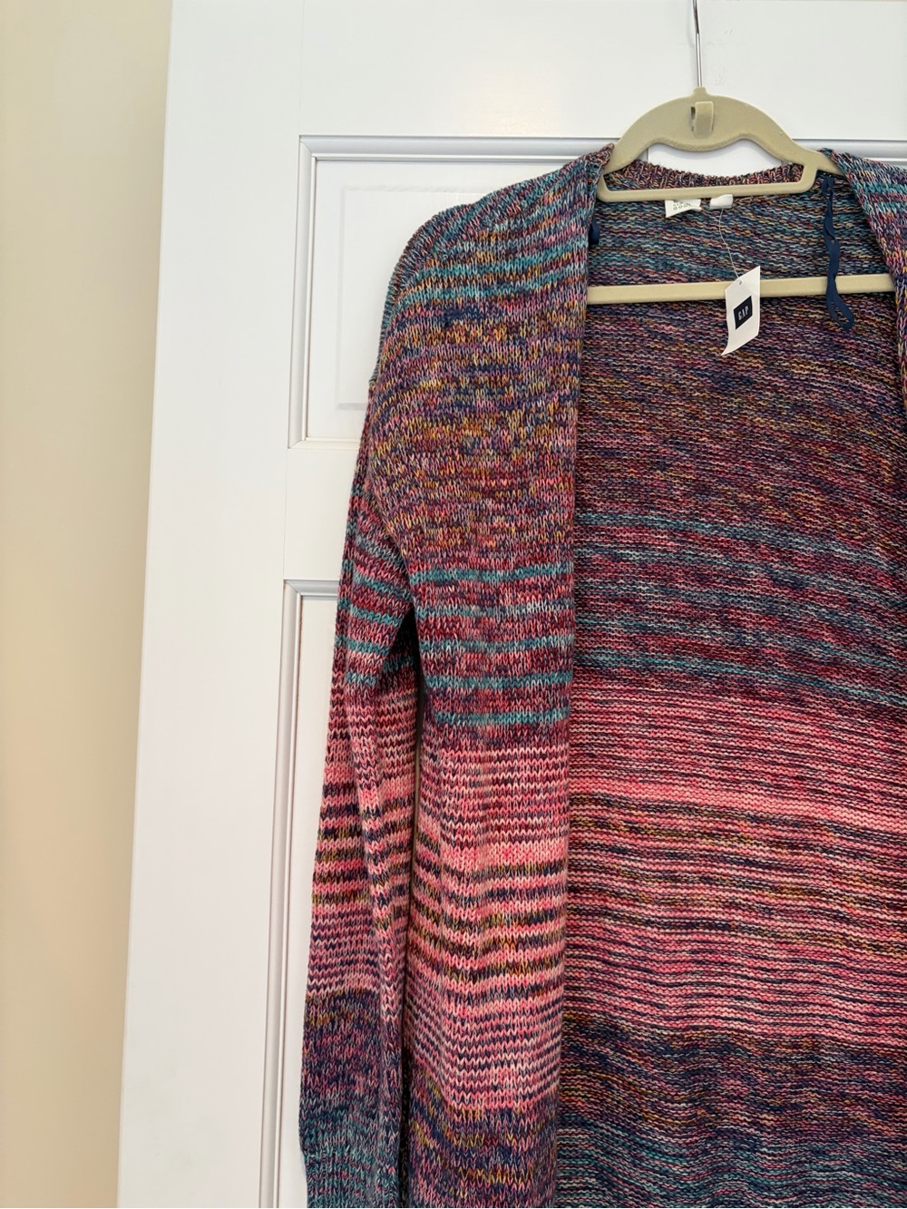 NWT Gap Women's Marled Stripe Open-Front Cardigan - Picture 5 of 9
